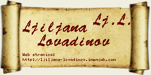 Ljiljana Lovadinov vizit kartica